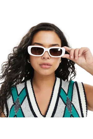 ASOS Mid square sunglasses in shiny
