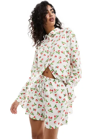ASOS Pull on short with linen in strawberry