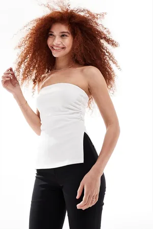 Bershka Longline bandeau top in