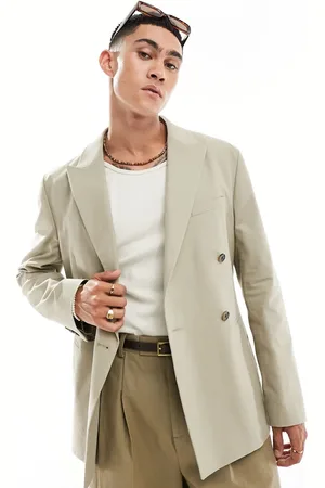 ASOS Slim fit blazer in putty