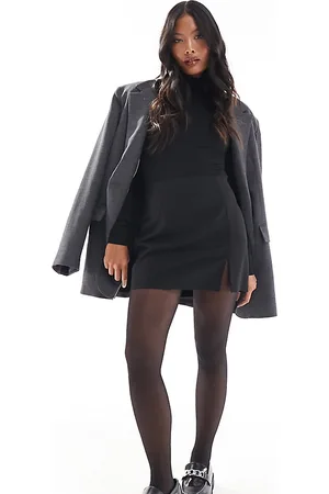 ASOS Petite tailored mini skirt with front split in