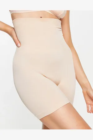 ASOS Shaping high waist seamless short in beige