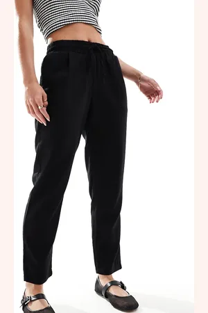 VERO MODA Linen blend tapered trousers in