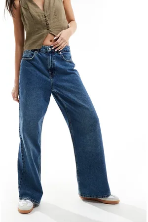 ONLY Maisie low rise baggy jean in mid vintage wash