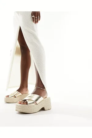 ASOS Toy cross strap wedges in