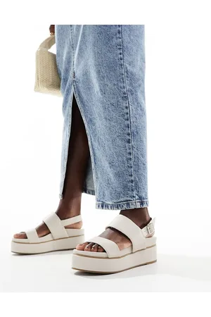 ASOS Tucker 2 chunky flatforms in off