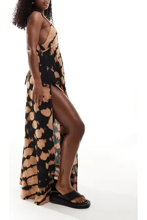 ASOS Plait maxi beach dress in tie dye