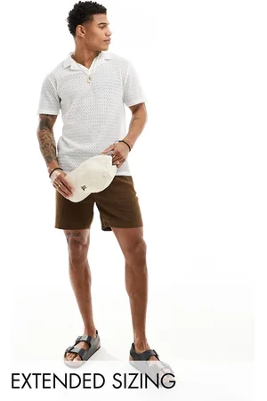 ASOS Polo with revere collar in crochet