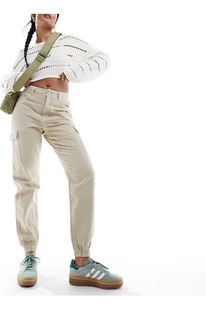 New Look Cuffed cargo trouser in stone