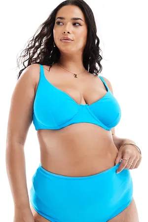 ASOS Curve mix and match high waist bikini bottom in bright