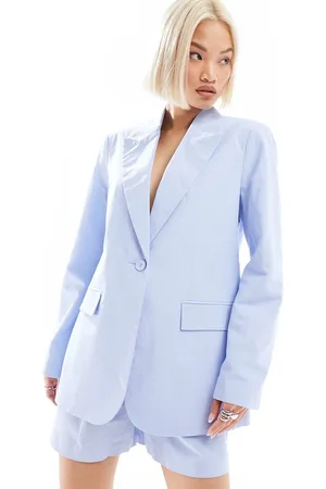 ASOS Tailored blazer with linen in light