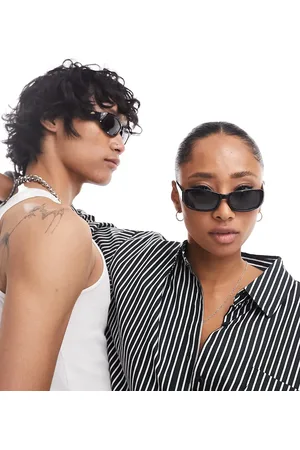 Reclaimed Unisex square wrap sunglasses in