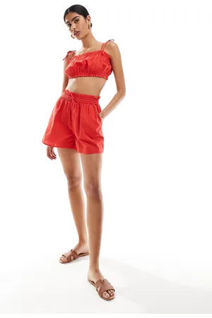ASOS Flippy short with linen in co-ord