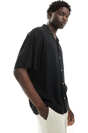 ADPT. Oversized revere collar shirt in