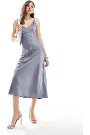 ASOS High apex maxi slip dress in