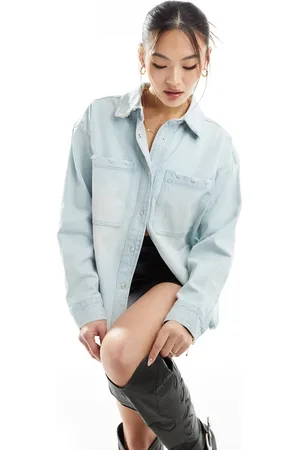 River Island Boyfriend denim shirt in