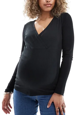 VERO MODA 2 function ribbed long sleeve top co-ord in