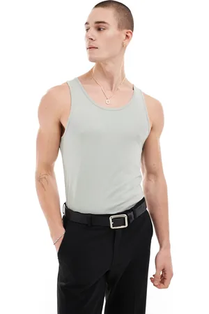 ASOS Muscle fit vest in light