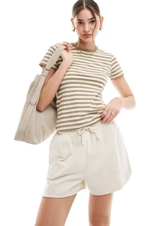 JJXX Baby t-shirt in cream stripe