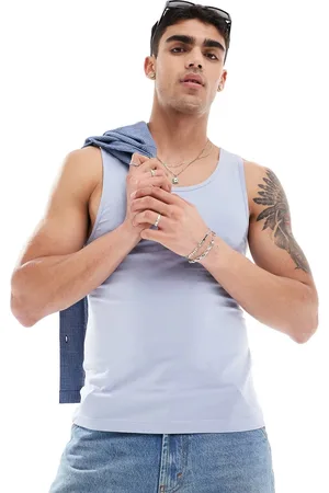ASOS Muscle fit vest in light