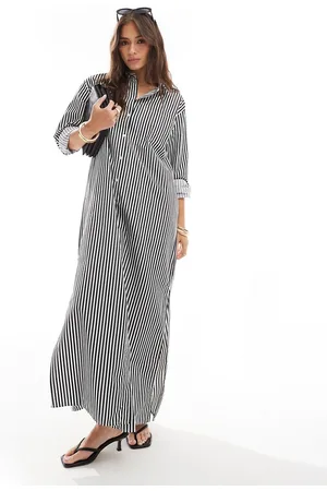 JDY Maxi shirt dress in stripe
