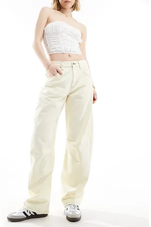 ASOS Denim barrel jean in buttermilk