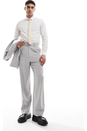 ASOS Wide cargo microtexture suit trouser in