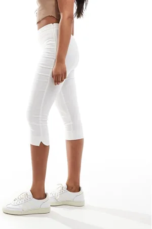 ASOS Bengaline pedal pusher in ivory