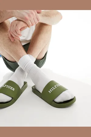 Tommy Hilfiger Raised logo pool sliders in