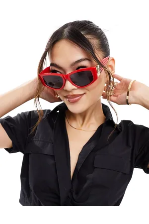 River Island Slim cateye sunglasses in