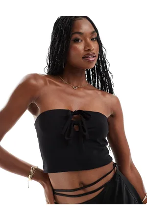 In The Style Exclusive bandeau bow detail top in