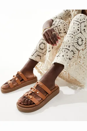 Aldo Mariesoleil footbed sandals in medium leather