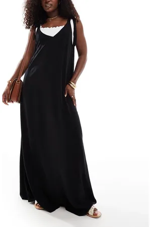 ASOS Maxi beach dress with D-ring strap detail in