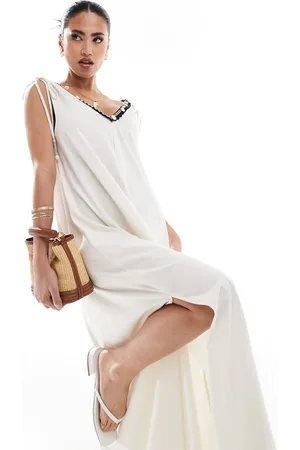River Island Plunge floaty maxi dress in