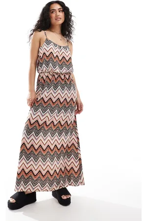 ONLY Strappy maxi printed dress in