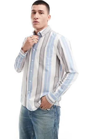 Farah Large stripe long sleeve shirt in