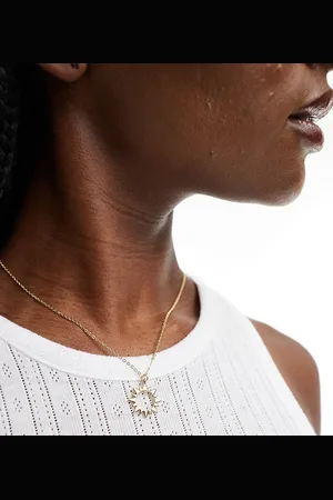 Pieces® Celestial sun necklace in