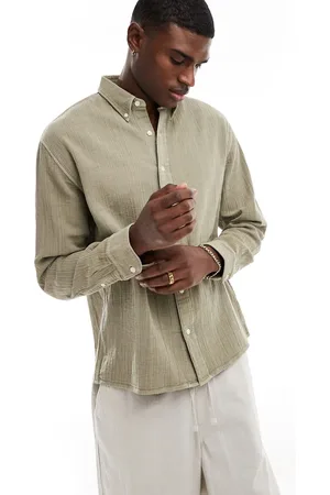 Abercrombie & Fitch Breezy oversized shirt in mid
