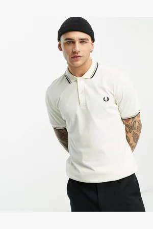 Fred Perry Twin tipped polo shirt in cream