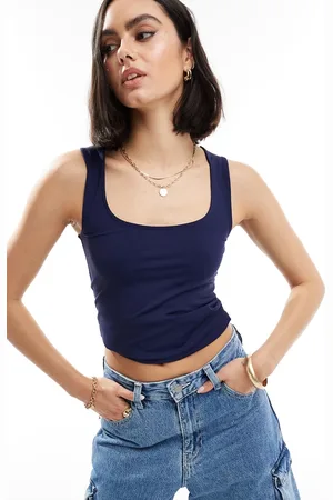 Threadbare Jungle super stretch sleeveless top in