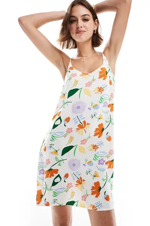 ONLY Floral print mini dress in
