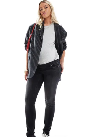 ONLY Blush skinny jeans with frayed hem in washed