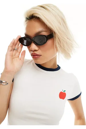 Motel Apple motif ringer baby t-shirt in