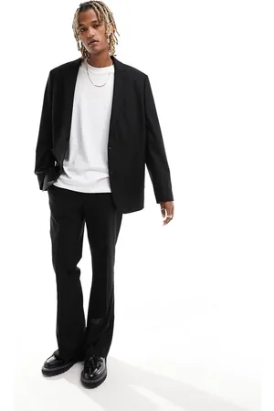 ASOS High waist flare suit trousers in