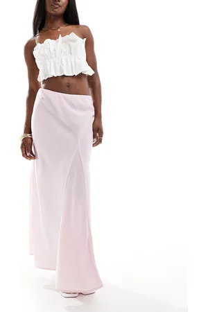 VERO MODA Seam detail fluid maxi skirt in light