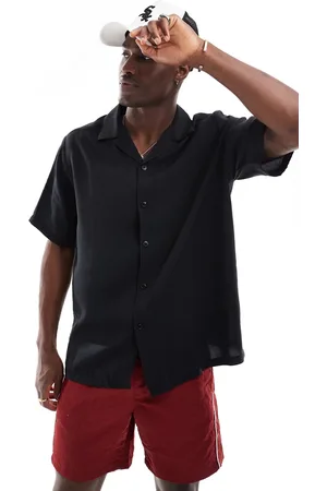ASOS Short sleeve relaxed revere shirt in