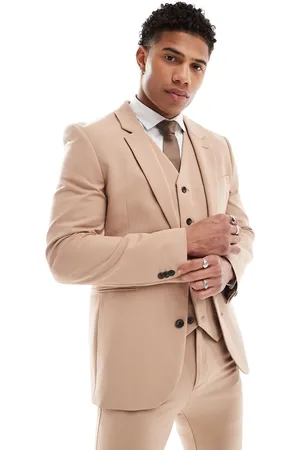 ASOS Super skinny suit jacket in dark stone