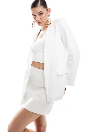 ASOS Relaxed blazer with linen in