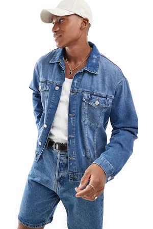 Only & Sons Denim jacket in mid wash