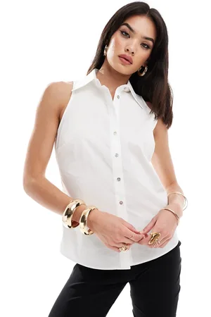 MANGO Sleeveless shirt in
